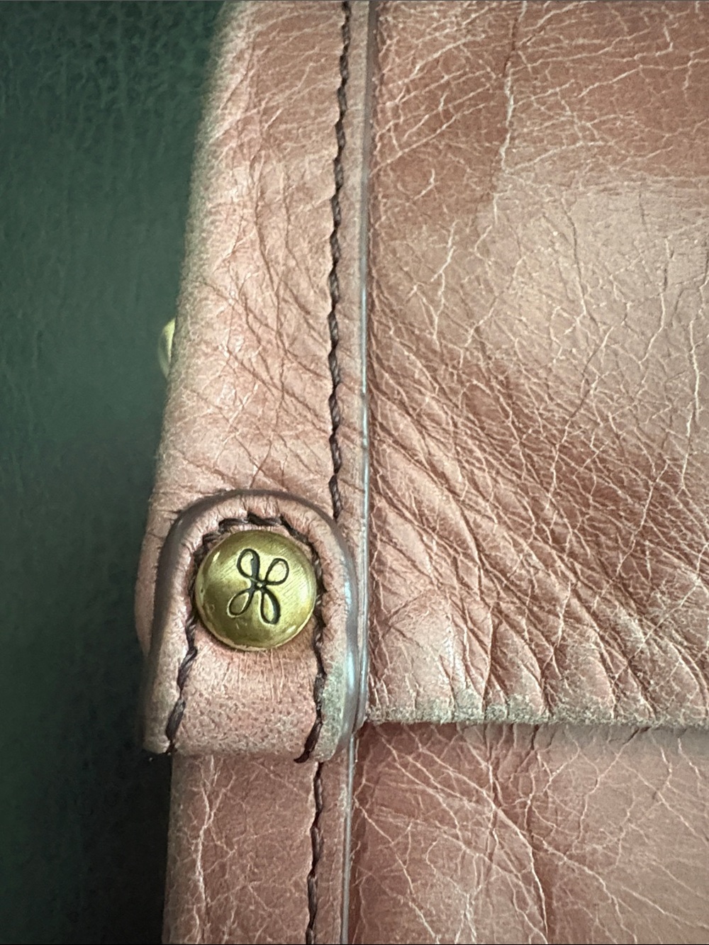 HOBO Pink Leather Fold-Over Clutch Wallet - Women - Picture 14 of 15